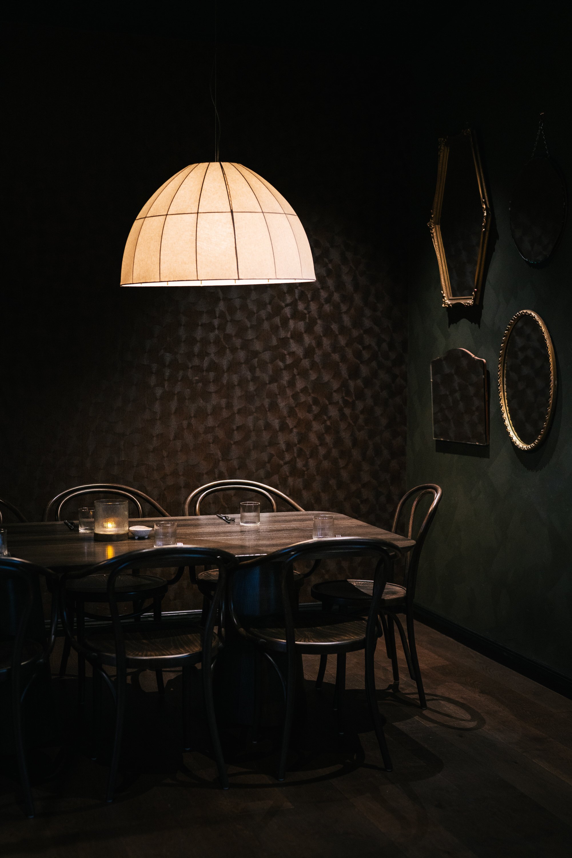 Private dining area at TOAST & OAK