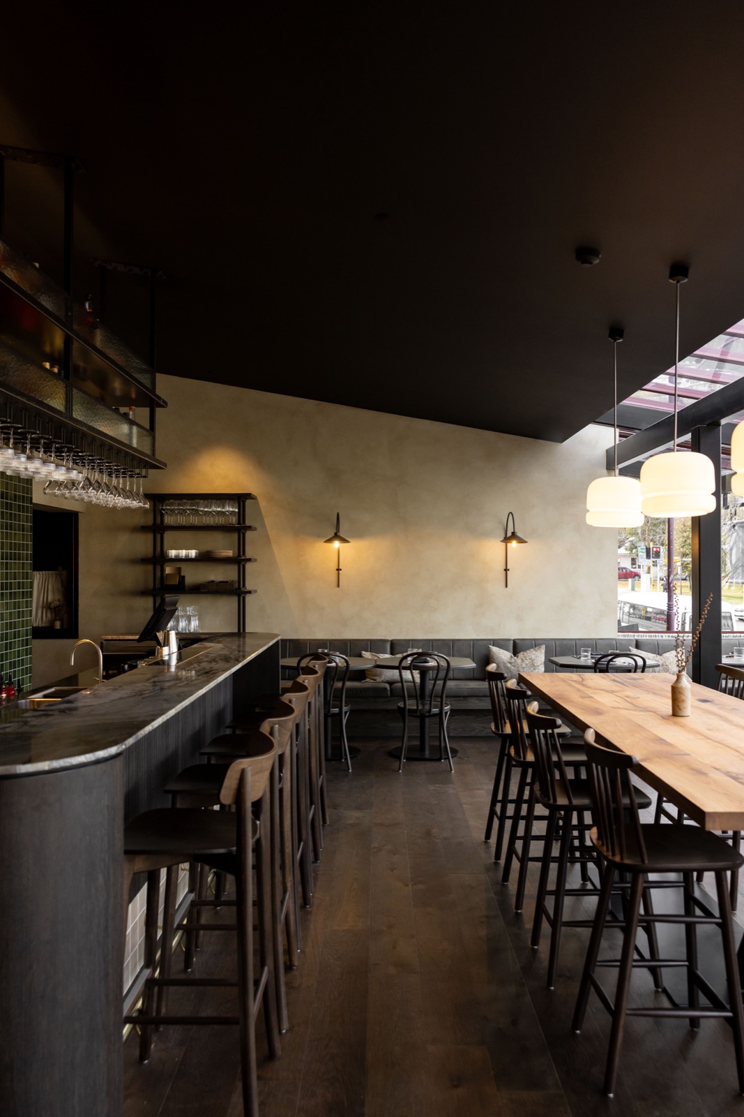 Bar area at TOAST & OAK